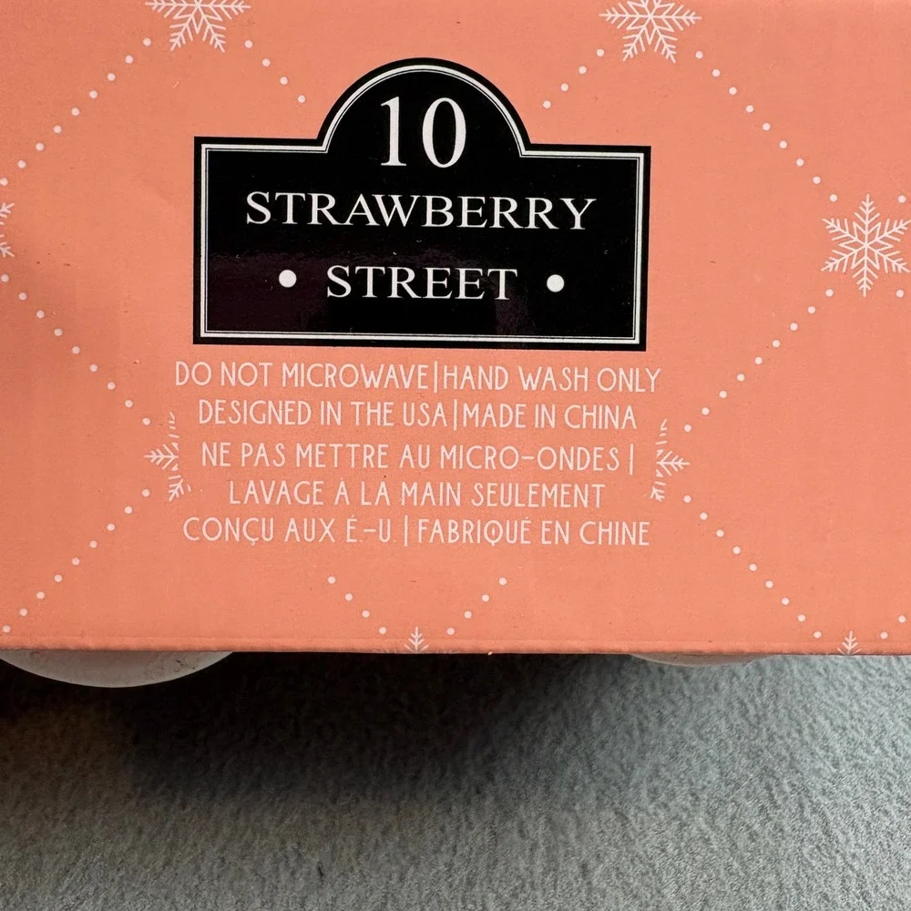 10‎ Strawberry Street Snowman Salt & Pepper Shaker Set Christmas Holiday Ceramic